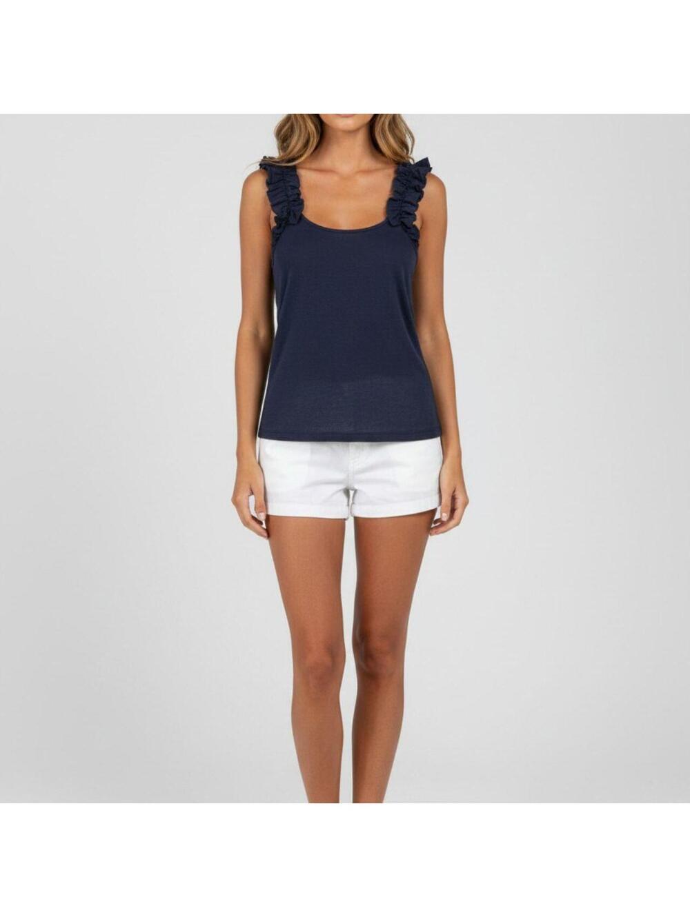Women's Blue and Navy Vests-tanks-cami
